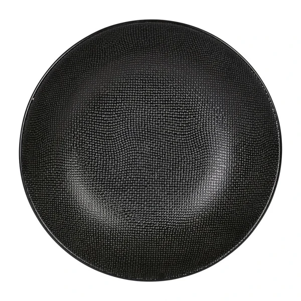 Table Passion Assiette Calotte En Gres Noir D25cm – Vesuvio 4