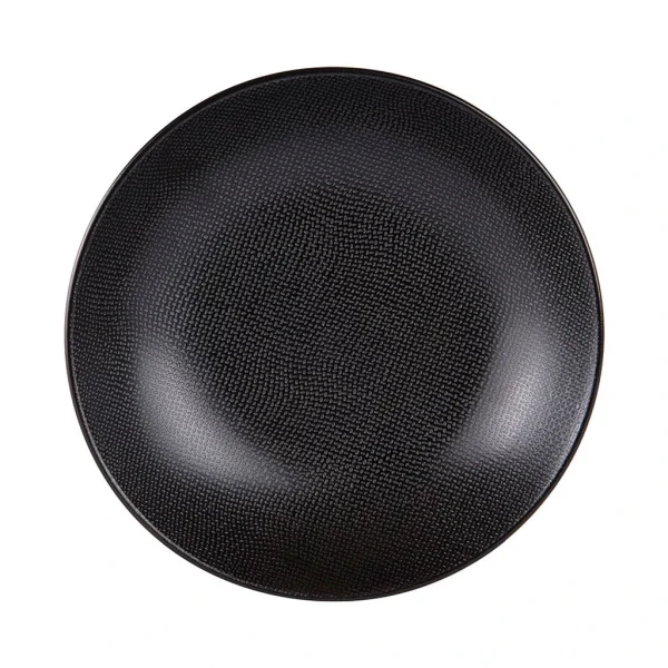 Large choix en ligne Table Passion Assiette Calotte En Gres Noir D25cm – Vesuvio 3