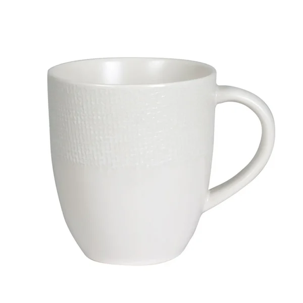 meilleur service Table Passion Mug En Grès Blanc – Vesuvio 1