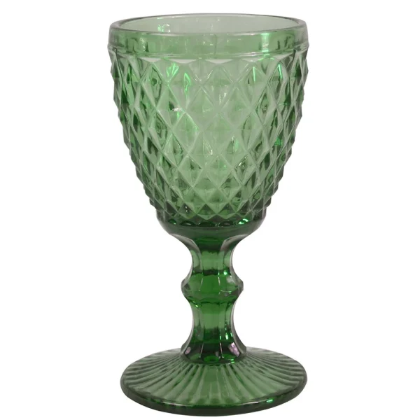 Sibo Homeconcept Verre A Pied Diamond 34cl Vert 1