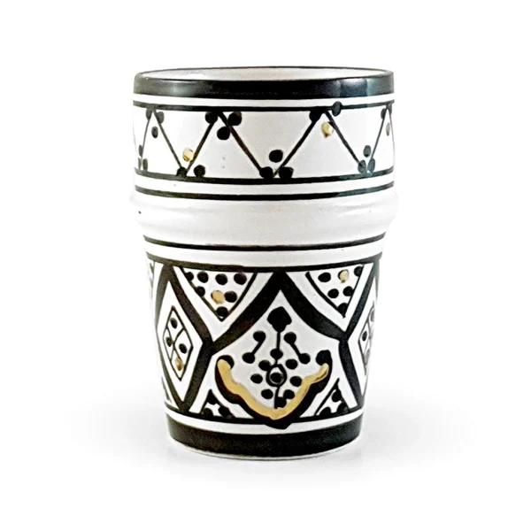 Chabi Chic Tasse Noir Or H9cm – Beldi Zwak 1