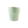 Chabi Chic Tasse Vert Amande, Liseré Doré D7.5xh7cm – Beldi Empreinte 10