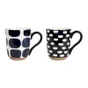 dernière tendance SEMA DESIGN Mug X2 Terrea Bleu Fonce 45cl En Grès 8