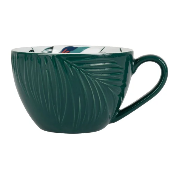 SEMA DESIGN Tasse The Et Sous-tasse X4 Cof Pep’s Pop Emeraude Et Corail 25cl pas cher en ligne 4