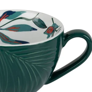 SEMA DESIGN Tasse The Et Sous-tasse X4 Cof Pep’s Pop Emeraude Et Corail 25cl pas cher en ligne 13