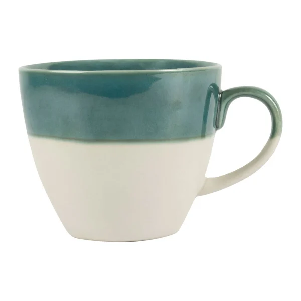 SEMA DESIGN Tasse En Grès émeraude Et Blanc – Crakel 1