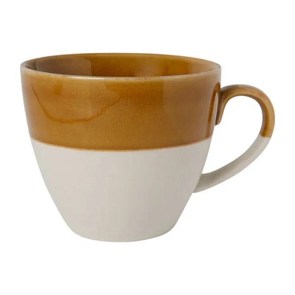 Paris SEMA DESIGN Tasse En Grès Moutarde Et Blanc – Crakel 1