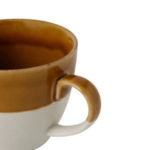 SEMA DESIGN Tasse En Grès Moutarde Et Blanc – Crakel 6