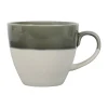 SEMA DESIGN Tasse En Grès Vert De Gris Et Blanc – Crakel 8