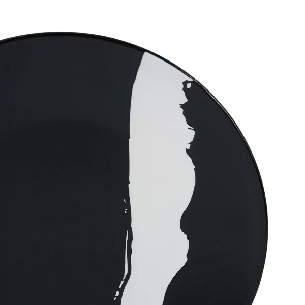 SEMA DESIGN Assiette Plate (lot De 2) Bronze Noir Et Blanche D27 3