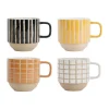 SEMA DESIGN Lot De 4 Tasses En Grès Multicolore – Courba achat pas cher 13