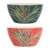 SEMA DESIGN Lot De 2 Saladiers En Grès Rouge Et émeraude – Tropic’art 8