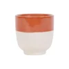 Livraison Standard/Rapide SEMA DESIGN Gobelet En Grès Terracotta Et Blanc – Crakel 10