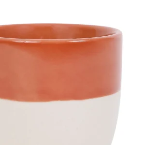 SEMA DESIGN Gobelet En Grès Terracotta Et Blanc – Crakel 6