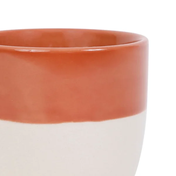 SEMA DESIGN Gobelet En Grès Terracotta Et Blanc – Crakel 3