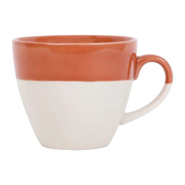 SEMA DESIGN Tasse En Grès Terracotta Et Blanc – Crakel en ligne 1