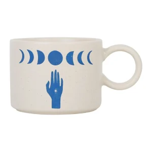 magasin france SEMA DESIGN Lot De 2 Tasses à Thé En Grès Créme Et Indigo – Visionnary 6