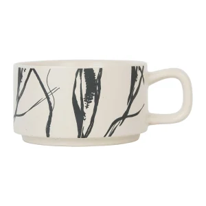 SEMA DESIGN Tasse à Thé En Grès Crème Et Noir Mate – Terre Boheme achat pas cher 7