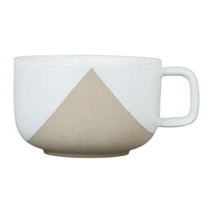 SEMA DESIGN Tasse à Thé Avec Support En Grès Indigo, Blanc Et Terracotta -courba 10