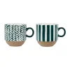 solde en ligne SEMA DESIGN Lot De 2 Tasses à The En Grès émeraude – Indired 8