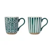 SEMA DESIGN Lot De 2 Mugs En Grès émeraude – Indired 8