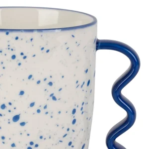 SEMA DESIGN Mug Bleu 37.5cl En Porcelaine – Funny 12