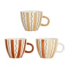 SEMA DESIGN Tasses à Déjeuner X3 Rayés Terracotta 60cl En Grès – Madeira 17