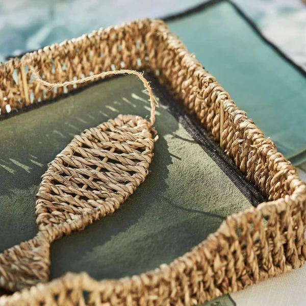 Côté Table Porte Serviettes En Jonc De Mer Naturel Et Fer Poisson – Borneo mode pas cher 7