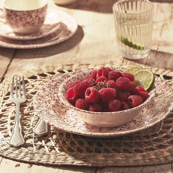 Comptoir De Famille Assiette Plate En Faïence Bordeaux D26cm -p’tites Fleurs nouvelle saison 5